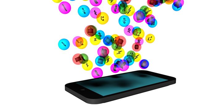 Apps Background for Smartphone Mobile Industry as Concept