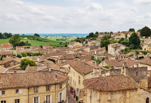 Old town of Saint-Emilion, one of the principal red wine areas of Bordeaux, France.