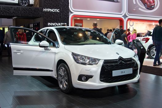 MOSCOW-SEPTEMBER 2: DS 4 at the Moscow International Automobile Salon on September 2, 2014 in Moscow, Russia.