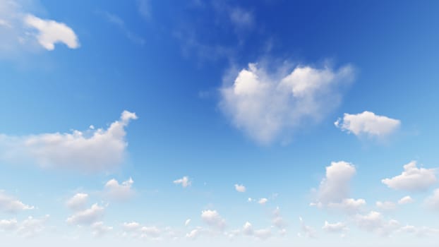 Cloudy blue sky abstract background, blue sky background with tiny clouds, 3d illustration