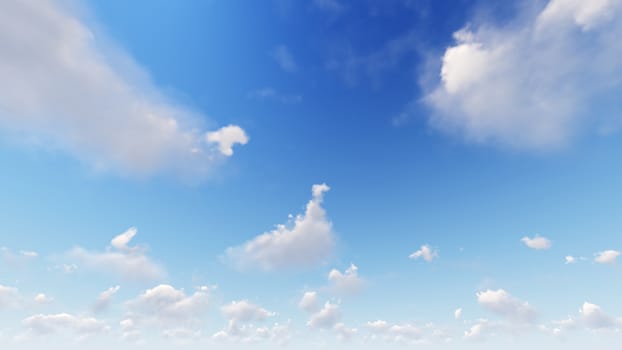 Cloudy blue sky abstract background, blue sky background with tiny clouds, 3d illustration