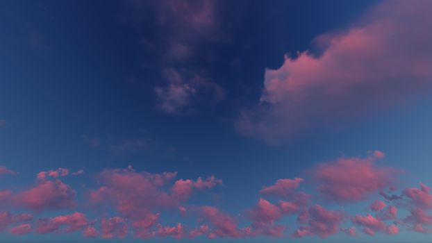 Cloudy blue sky abstract background, blue sky background with tiny clouds, 3d illustration