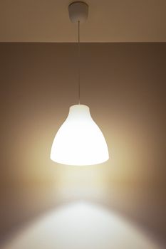 Ceiling lamp and lighting on wall