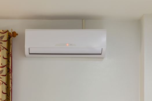 air conditioner install on wall for condo or meeting room, power off