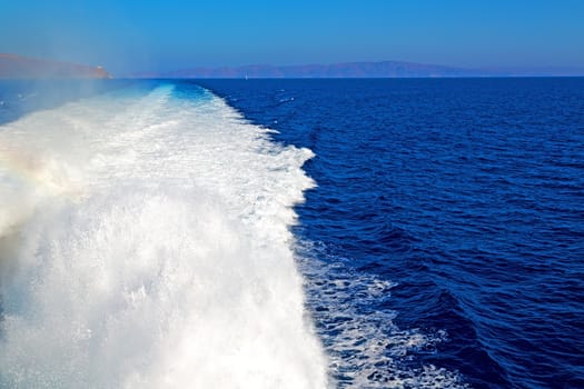 foam   and froth in the  sea      of mediterranean greece