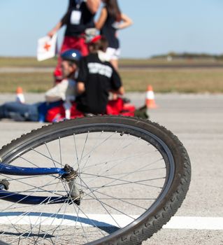 First aid after bike accident