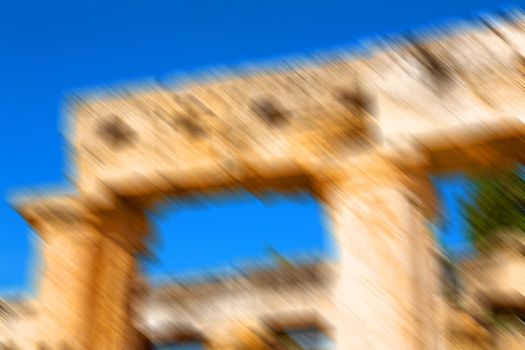  pamukkale    old       construction     in asia turkey the column  and the roman temple 