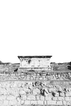  pamukkale    old       construction     in asia turkey the column  and the roman temple 