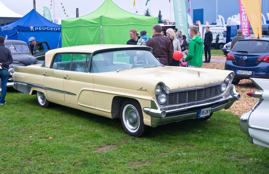 Tartu - September 26: Lincoln Continental Mark 4 at the Tartu Motoshow on September 26, 2015 in Tartu, Estonia