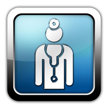 Icon, Button, Pictogram with Physician symbol