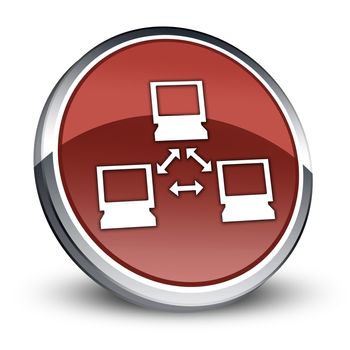 Icon, Button, Pictogram with Network symbol