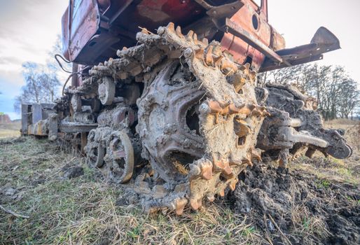 digger, old heavy duty construction equipment, industrial series