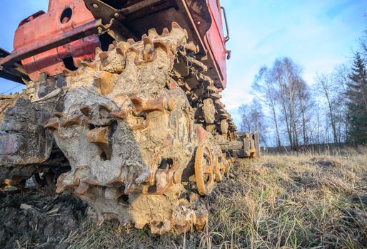 digger, old heavy duty construction equipment, industrial series