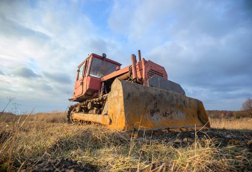 digger, old heavy duty construction equipment, industrial series