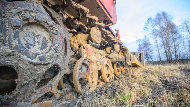 digger, old heavy duty construction equipment, industrial series