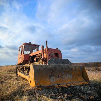 digger, old heavy duty construction equipment, industrial series