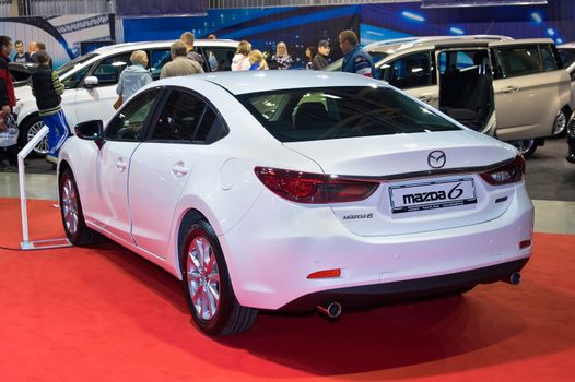 Tartu - September 26: Mazda 6 at the Tartu Motoshow on September 26, 2015 in Tartu, Estonia