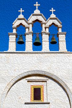 in     santorini       greece old construction and      the sky