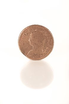 gold coin with Napoleon, old french currency