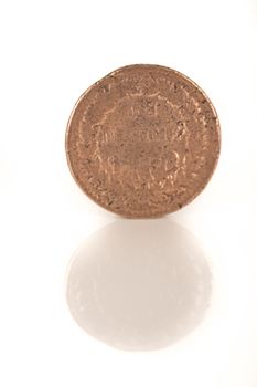 gold coin with Napoleon, old french currency