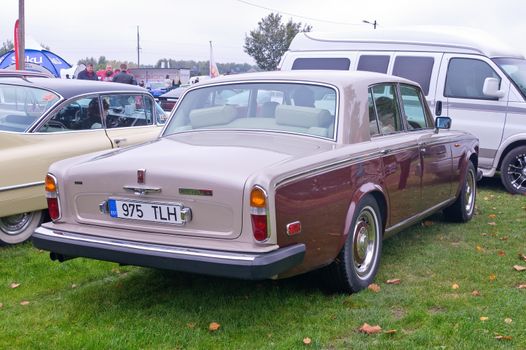 Tartu - September 26: Rolls-Royce Silver Shadow 2 at the Tartu Motoshow on September 26, 2015 in Tartu, Estonia