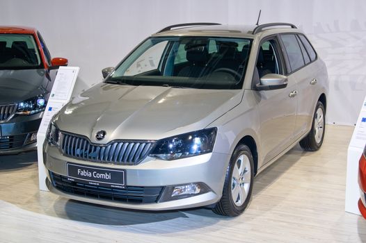 Tartu - September 26: Skoda Fabia Combi at the Tartu Motoshow on September 26, 2015 in Tartu, Estonia