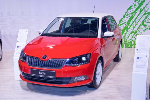 Tartu - September 26: Skoda Fabia at the Tartu Motoshow on September 26, 2015 in Tartu, Estonia