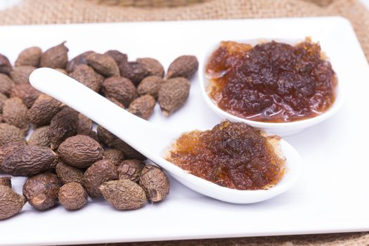 Sterculia lychnophora seed soaked in water is water soluble dietary fibe or Water soluble polysaccharide