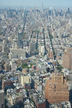 a view of new york downtown as seen from one world trade center observatory deck