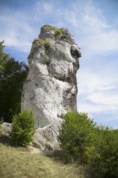 Cudgel of Hercules ( Maczuga Herkulesa) in Pieskowa Skala in Poland