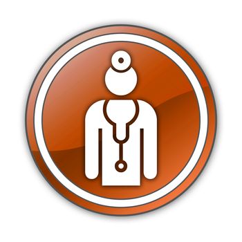 Icon, Button, Pictogram with Physician symbol