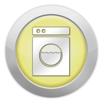 Icon, Button, Pictogram with Laundromat symbol