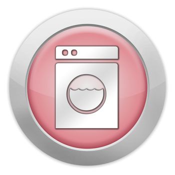 Icon, Button, Pictogram with Laundromat symbol