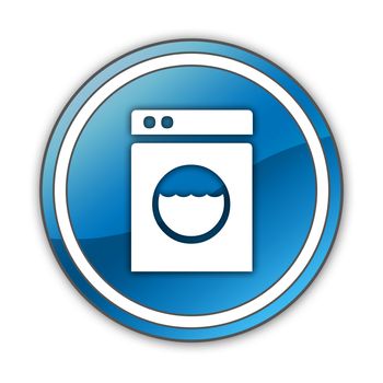 Icon, Button, Pictogram with Laundromat symbol