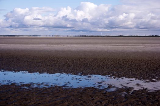 On the Beach of St. Peter-Ording in Germany