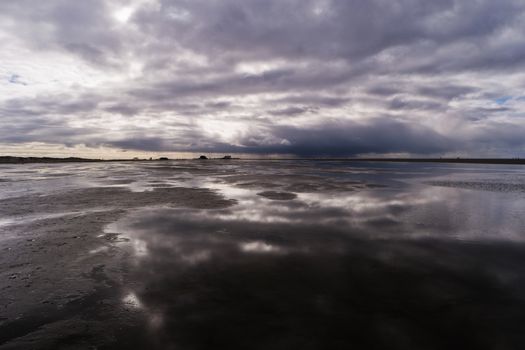 On the Beach of St. Peter-Ording in Germany