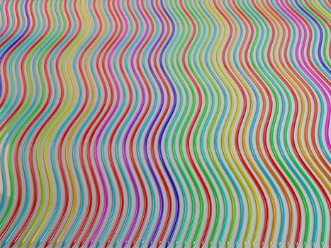 Abstract background line of color crayon pencil as rainbow illustration