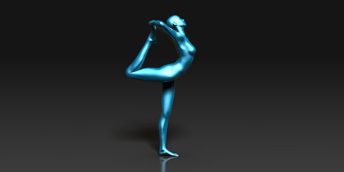 Yoga Class, the King Dancer Basic Pose Stance
