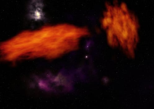 Small part of an infinite star field of space in the Universe. "Elements of this image furnished by NASA".