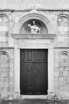 Cathedral of the Assumption of the Blessed Virgin Mary, probably built in the fourth century as the early Christian church has been renovated in the Romanesque style in Rab, Croatia.