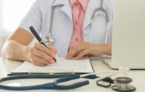 Doctors are recorded patient data for analysis.