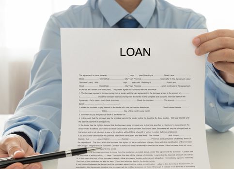 Employees Credit show Loan Documents  that customers must sign.