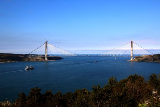 TURKEY, Istanbul: Yavuz Sultan Selim bridge in Istanbul is pictured on March 5, 2016 as last bridge deck has been installed.