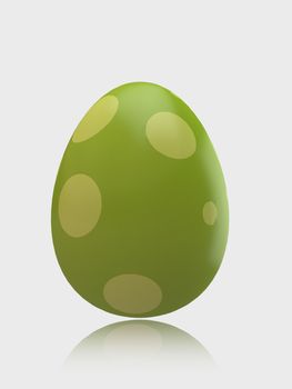 Pastel color Easter Egg isolated in white background with clipping path
