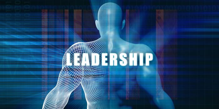Leadership as a Futuristic Concept Abstract Background