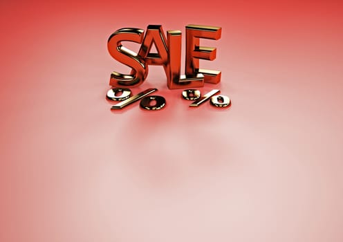 The dimensional word sale on a background
