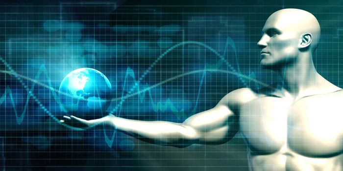 Digital Global Technology Concept Abstract Background