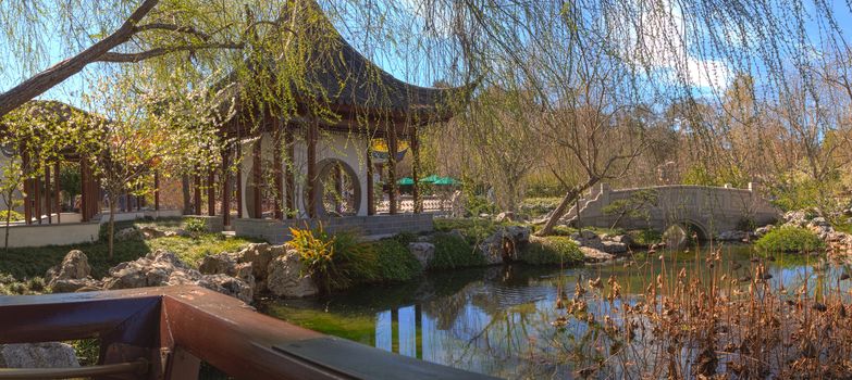 Chinese garden at the Huntington Botanical Garden and Library in Los Angeles