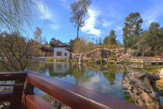 Chinese garden at the Huntington Botanical Garden and Library in Los Angeles