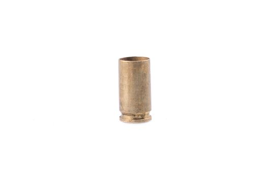 Patron from the gun isolated on a white background